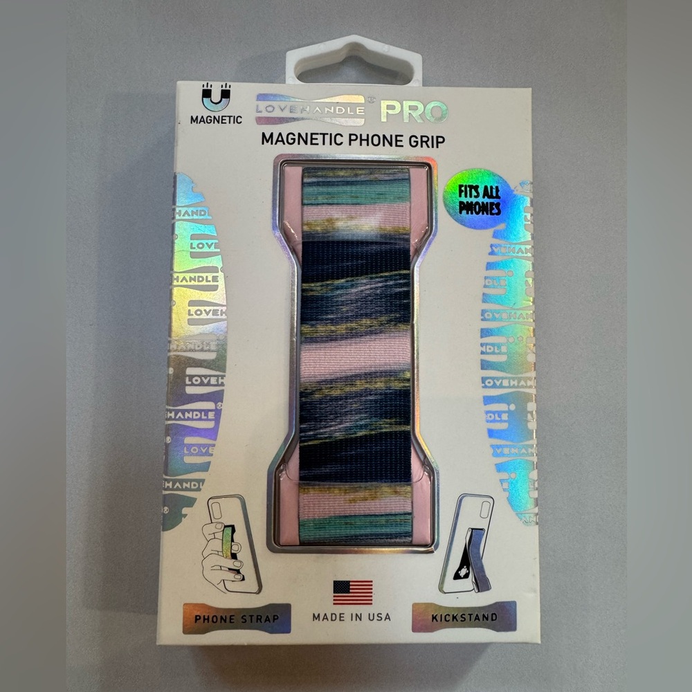 NEW Love Handle PRO Magnetic Phone Grip Pink Seashore